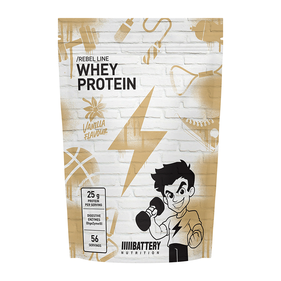 BATTERY REBEL WHEY PROTEIN, 1800g, VANILA